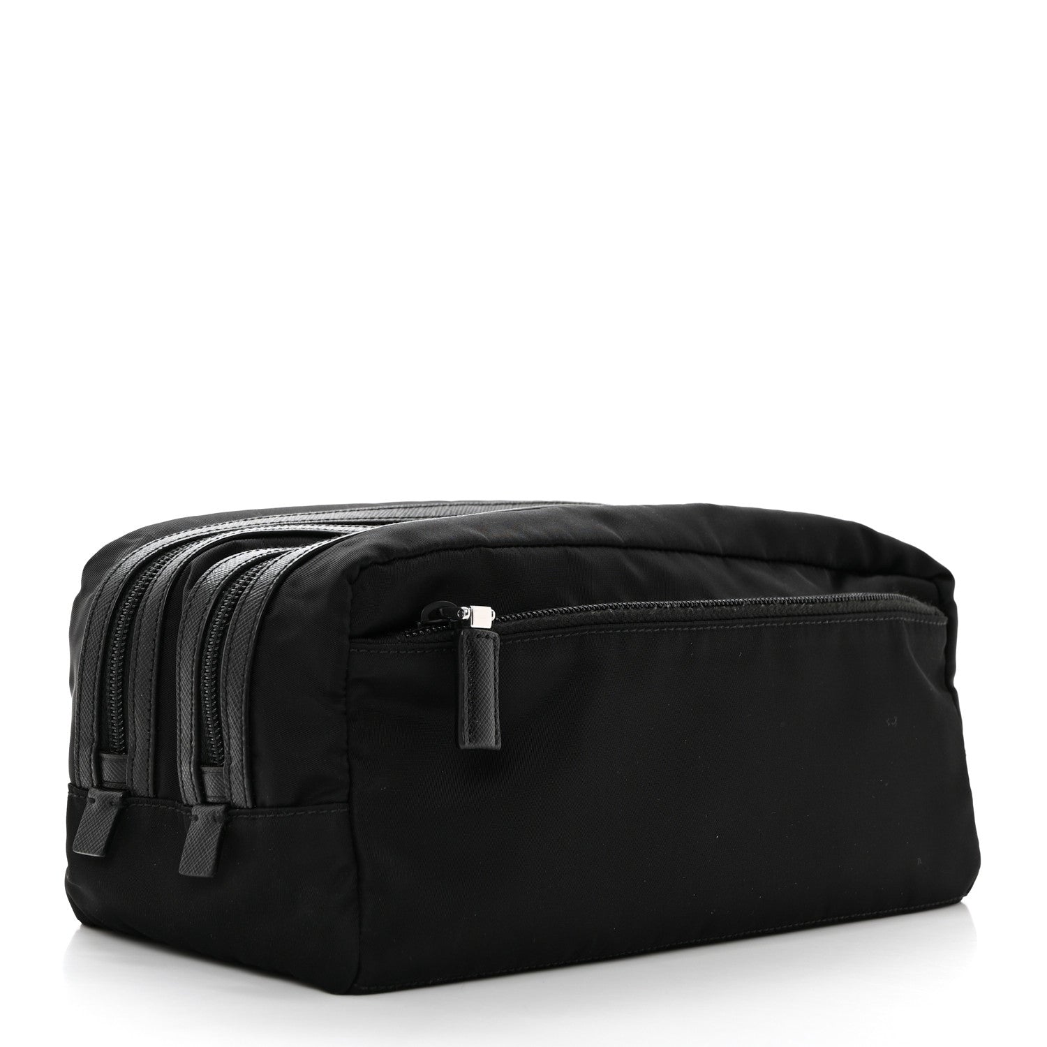 Prada Re-Nylon Saffiano Travel Pouch Black 4 of 8