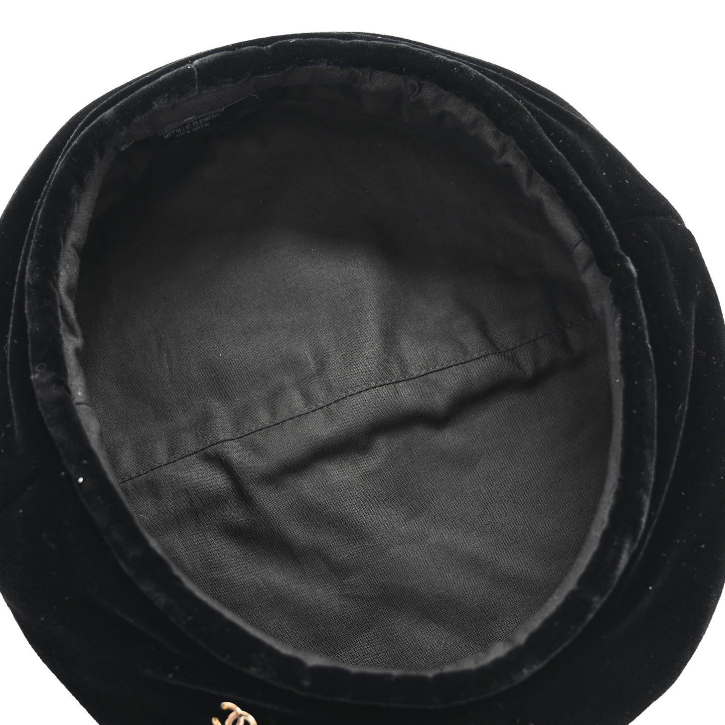 Velvet Beret Hat S Black