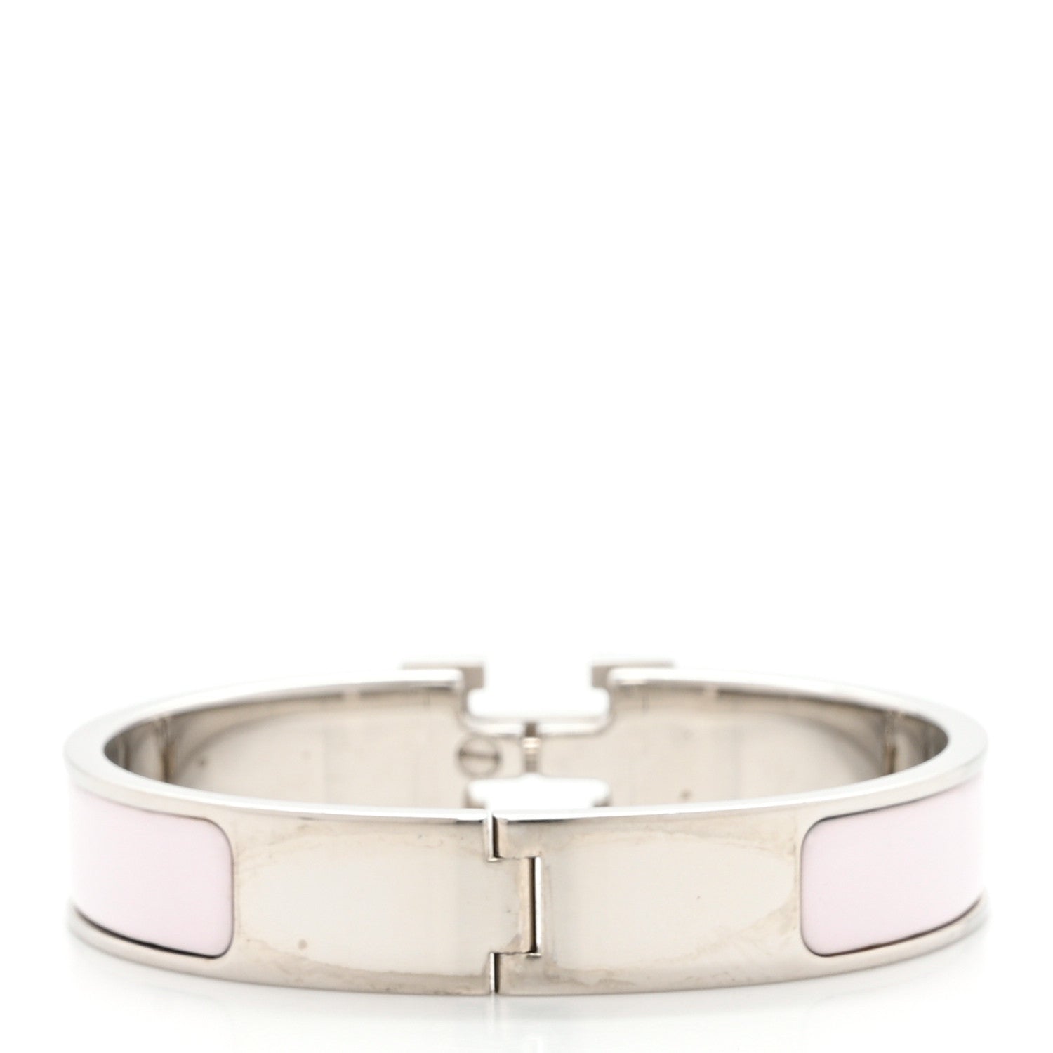 Hermes Enamel Narrow Clic Clac H Bracelet PM Rose Nymph 3 of 5