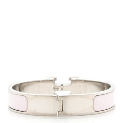 Hermes Enamel Narrow Clic Clac H Bracelet PM Rose Nymph 3 of 5