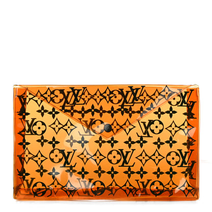 Louis Vuitton PVC Monogram Printed Envelope Pouch Orange 1 of 8