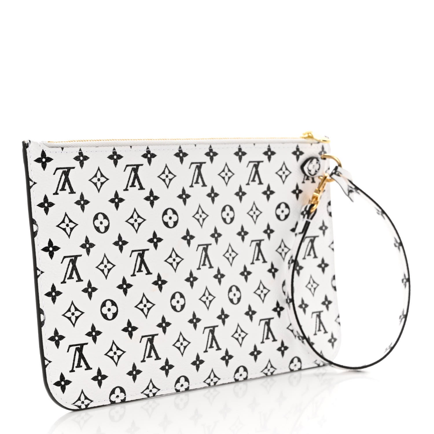 Louis Vuitton Monogram Giant Neverfull MM GM Pochette White 3 of 9