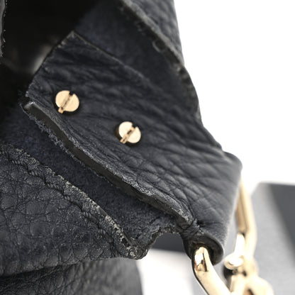 Valentino Garavani Pebbled Calfskin Rockstud Flip Lock Flap Messenger Satchel Marine 16 of 16
