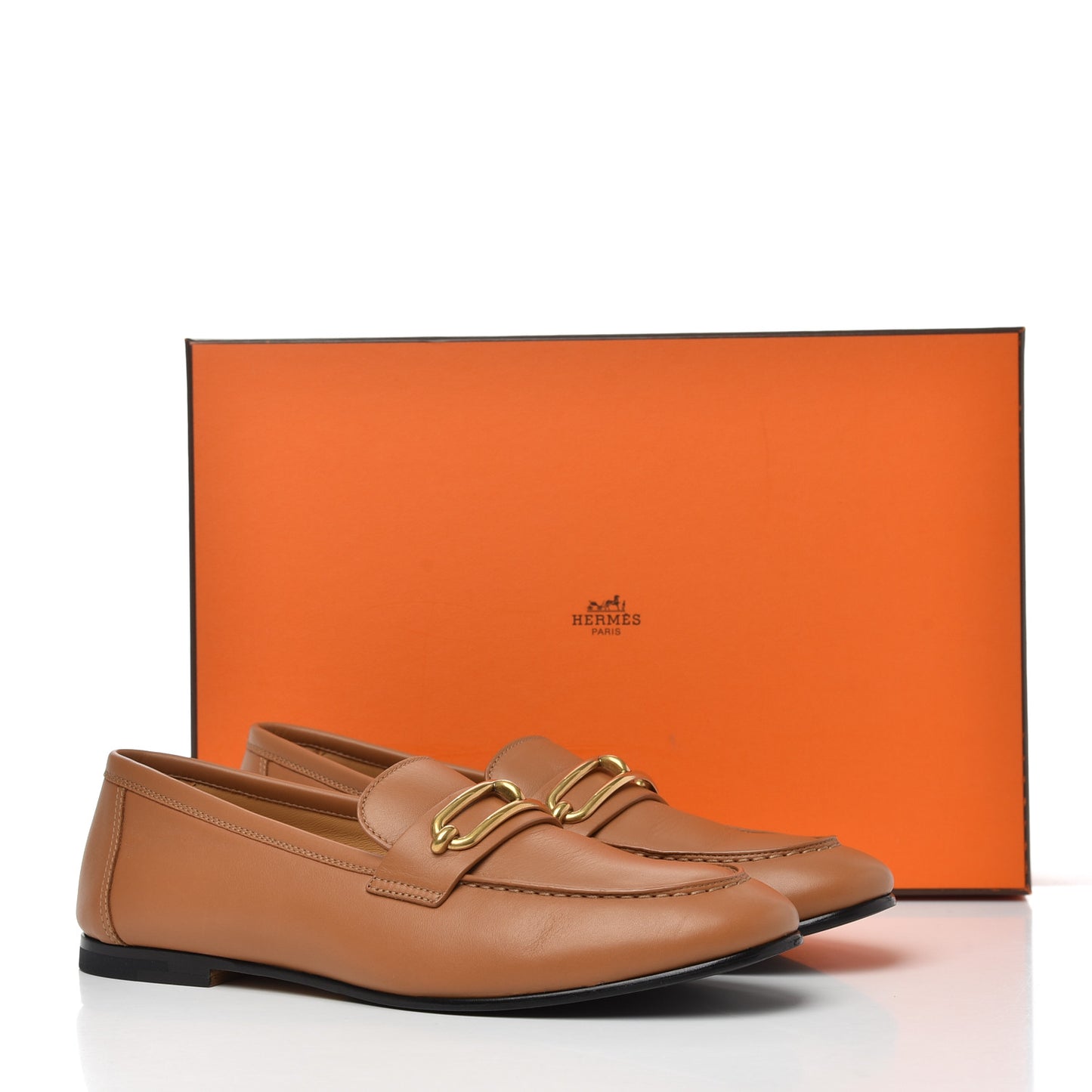 Calfskin Colette Loafer 37.5 Beige Dore