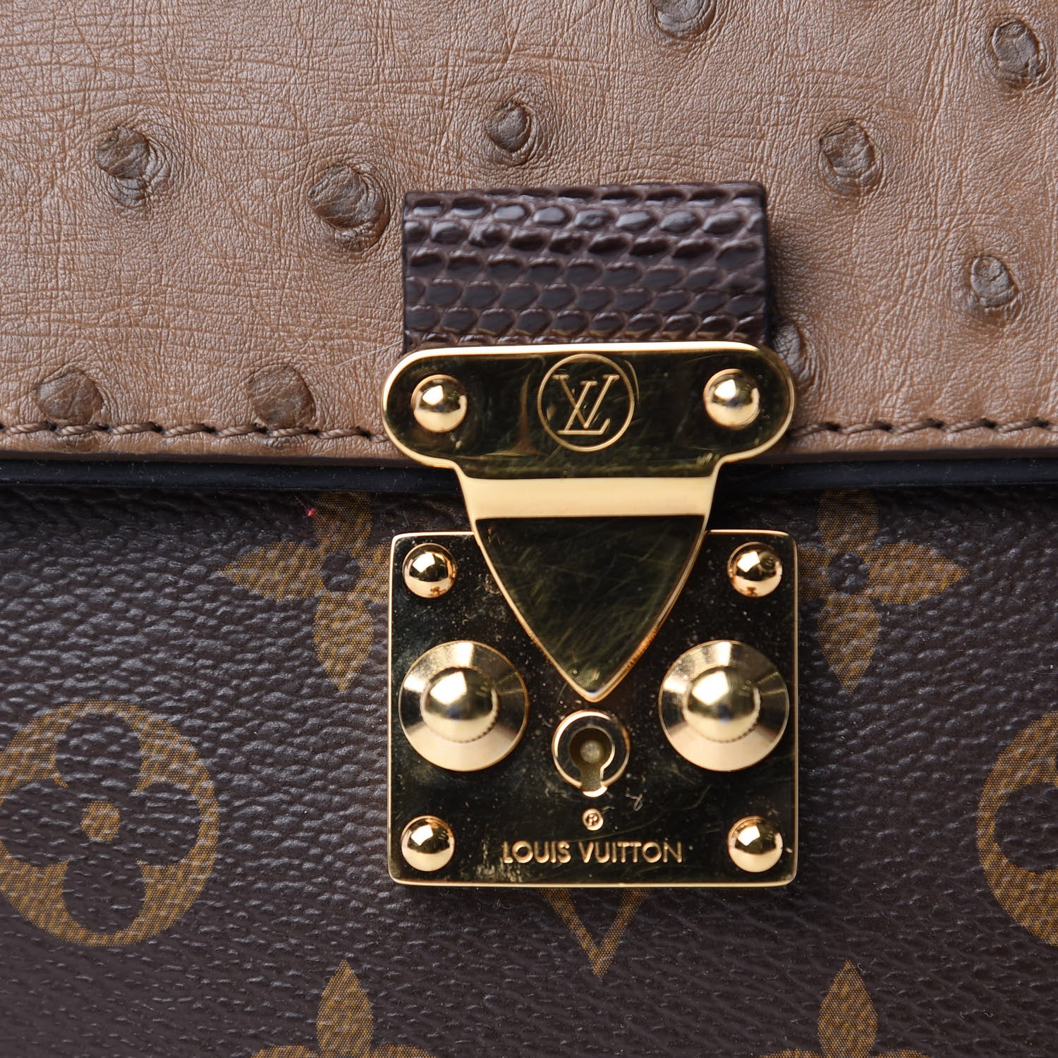 Louis Vuitton Monogram Ostrich Majestueux PM Yellow 10 of 16