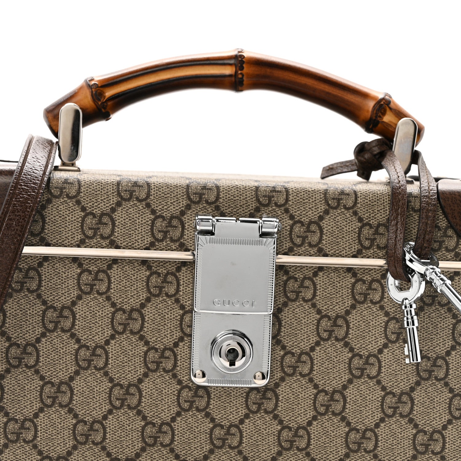 Gucci GG Supreme Monogram Globe-Trotter Beauty Case Brown 8 of 14