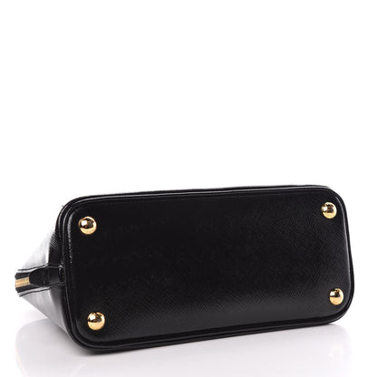Prada Saffiano Vernice Small Promenade Tote Black 4 of 13