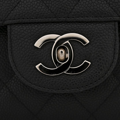 Chanel Caviar Quilted Jumbo Single Flap Black 12 of 13