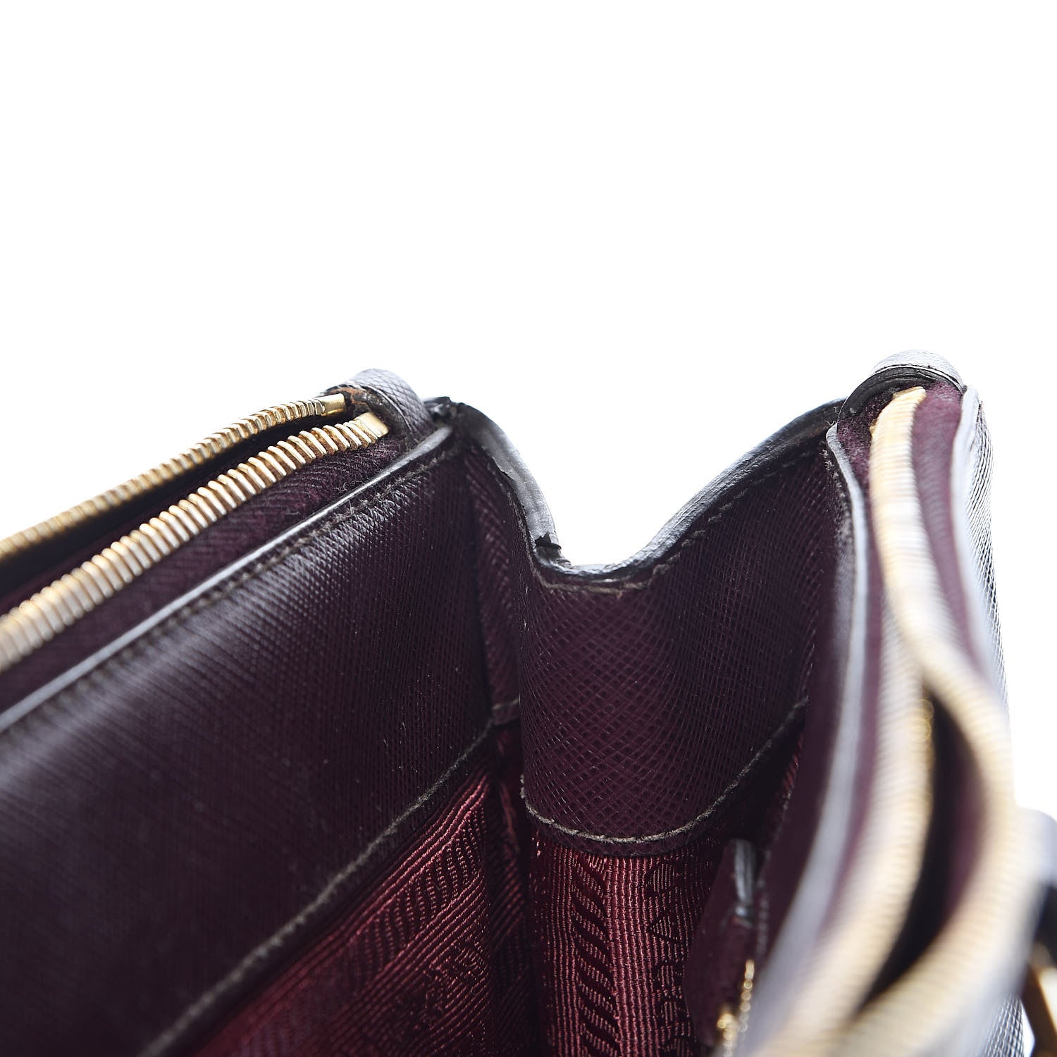 Prada Saffiano Large Galleria Double Zip Tote Granato 11 of 20