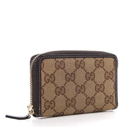 Gucci Monogram Zip Around Card Case Brown 3 of 10