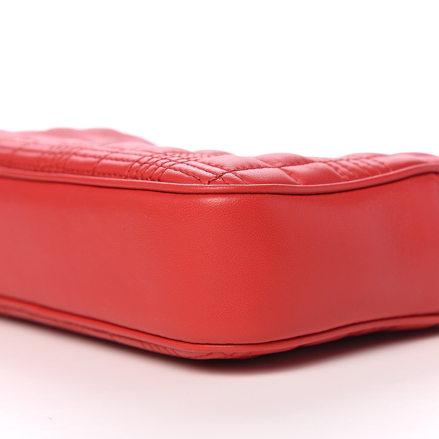 Burberry Lambskin Quilted Camera Bag Bright Red 7 of 9