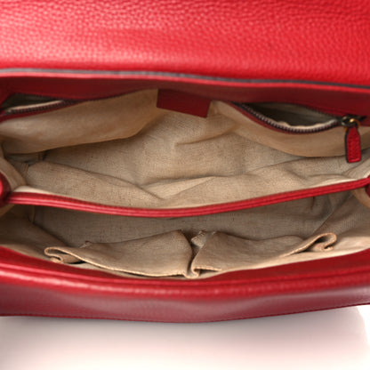 Gucci Cellarius Calfskin GG Marmont Shoulder Bag Vulcanic Red 5 of 12