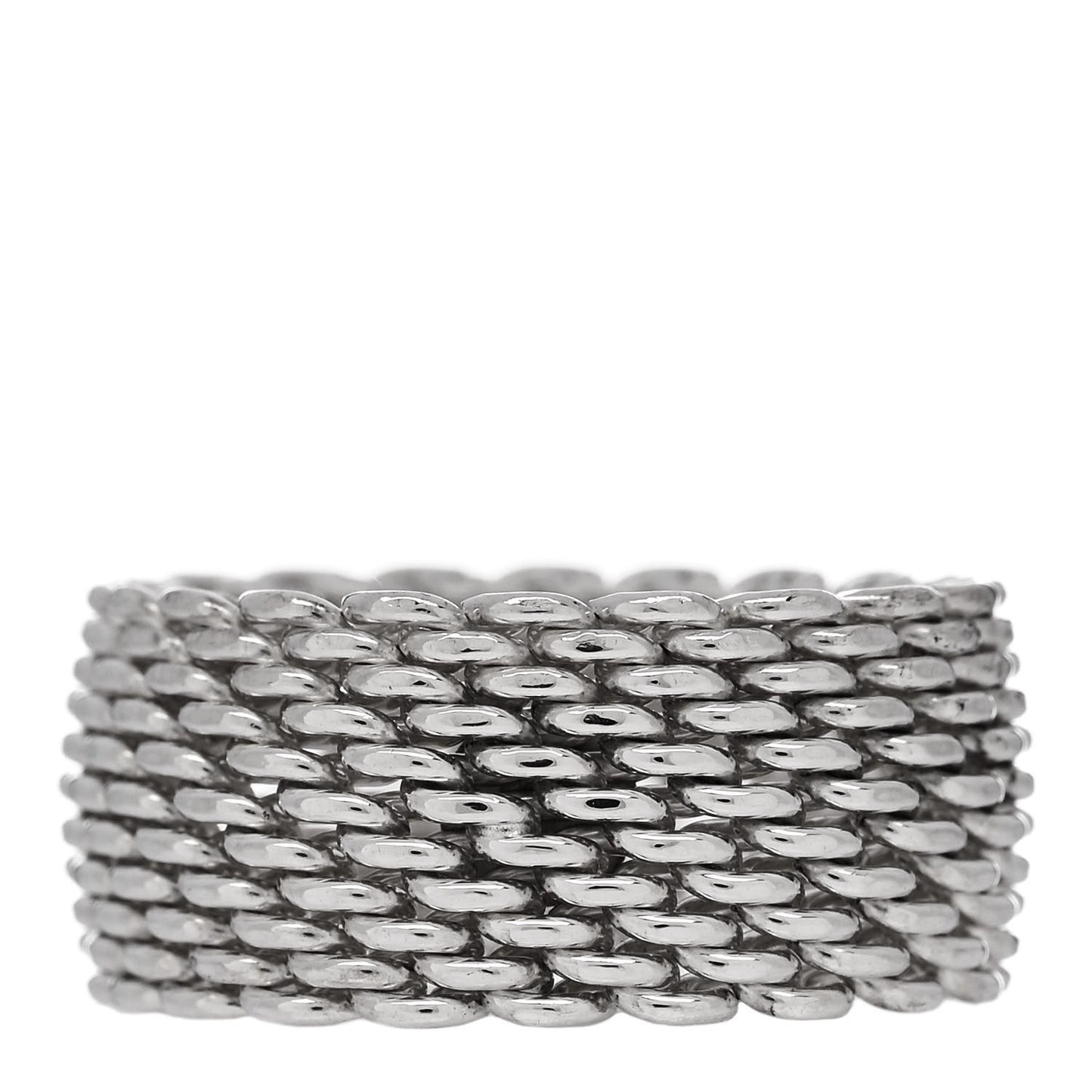 Sterling Silver Somerset Mesh Ring 53 6.25