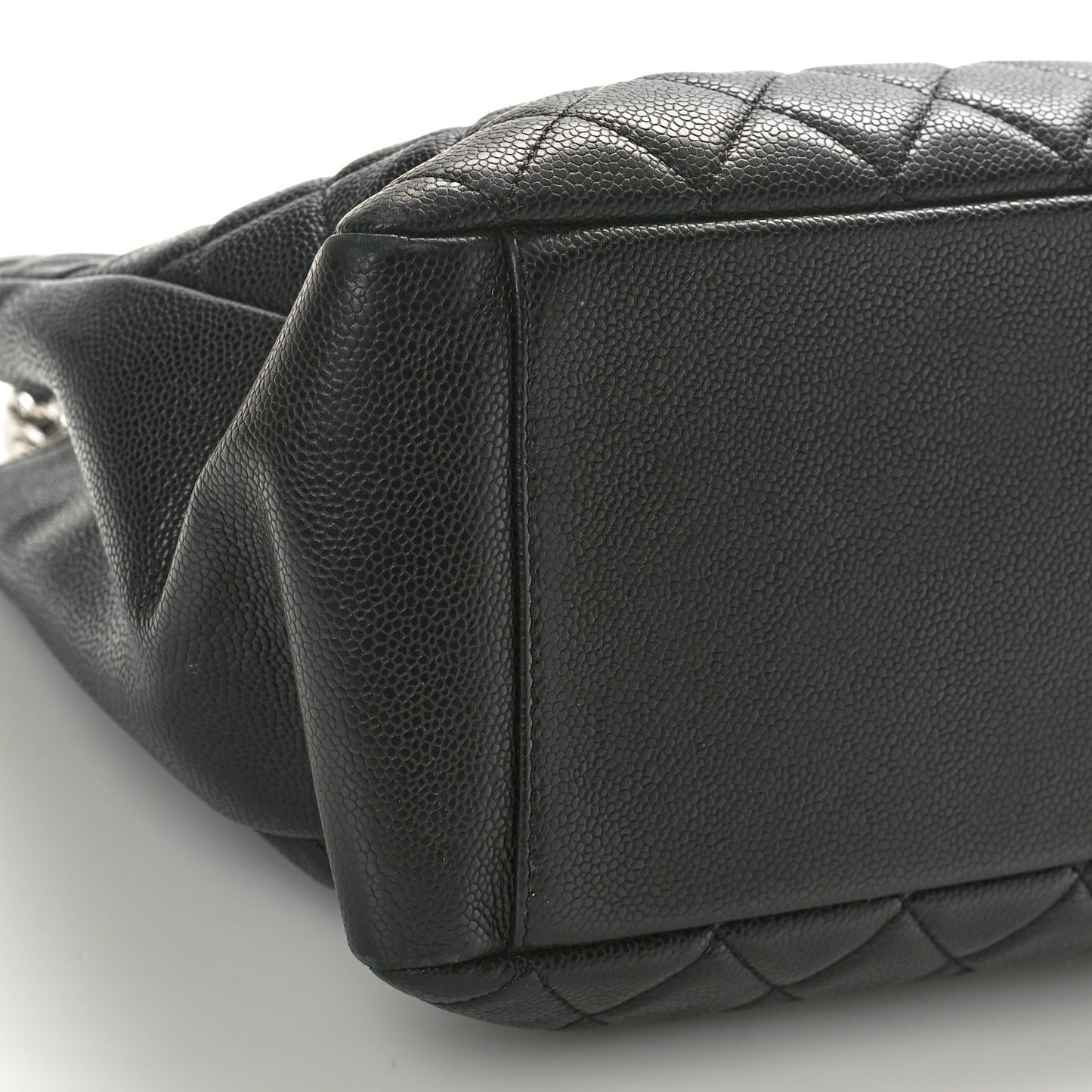 Caviar Quilted Grand Shopping Tote GST Black
