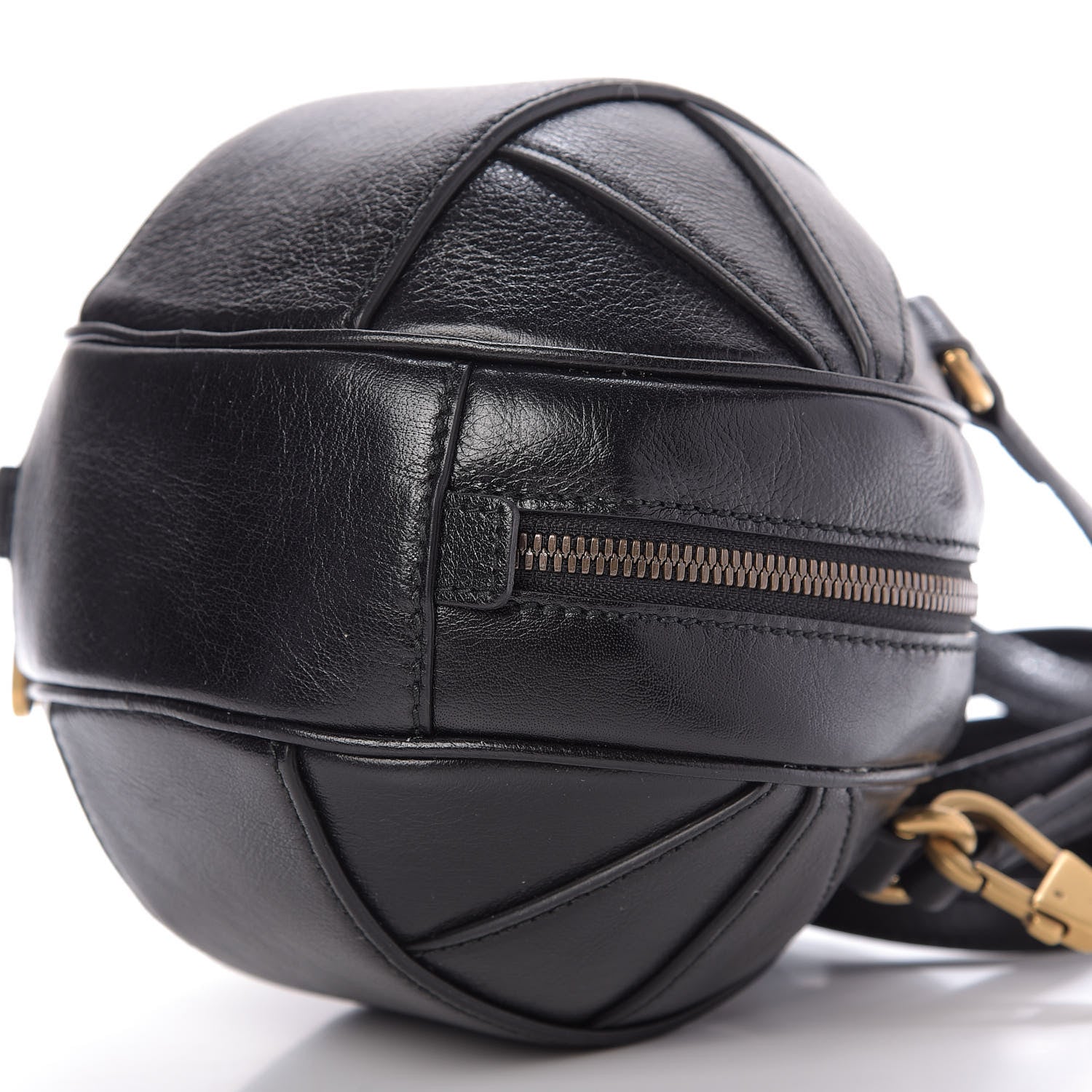 Gucci Piuma Lux Energy Mini Tifosa Basketball Shaped Shoulder Bag Black 8 of 10
