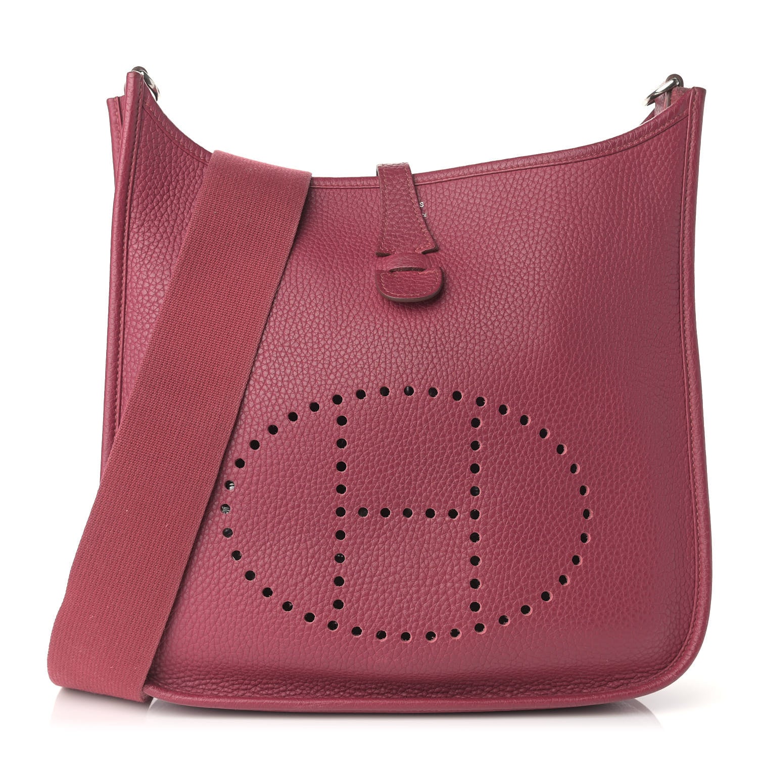 Hermes Taurillon Clemence Evelyne III PM Rubis 1 of 15