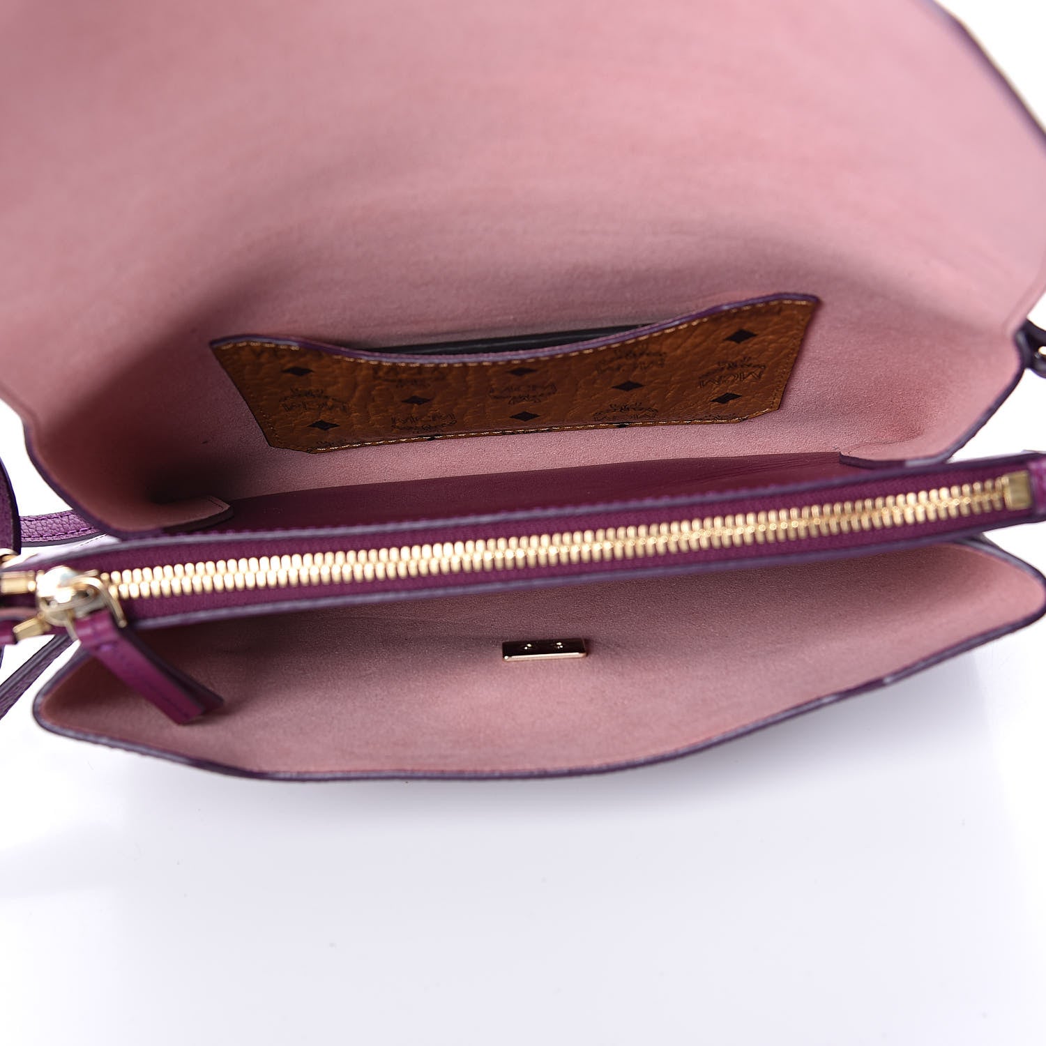 MCM Grained Calfskin Small Milla Clutch Mystic Purple 5 of 8