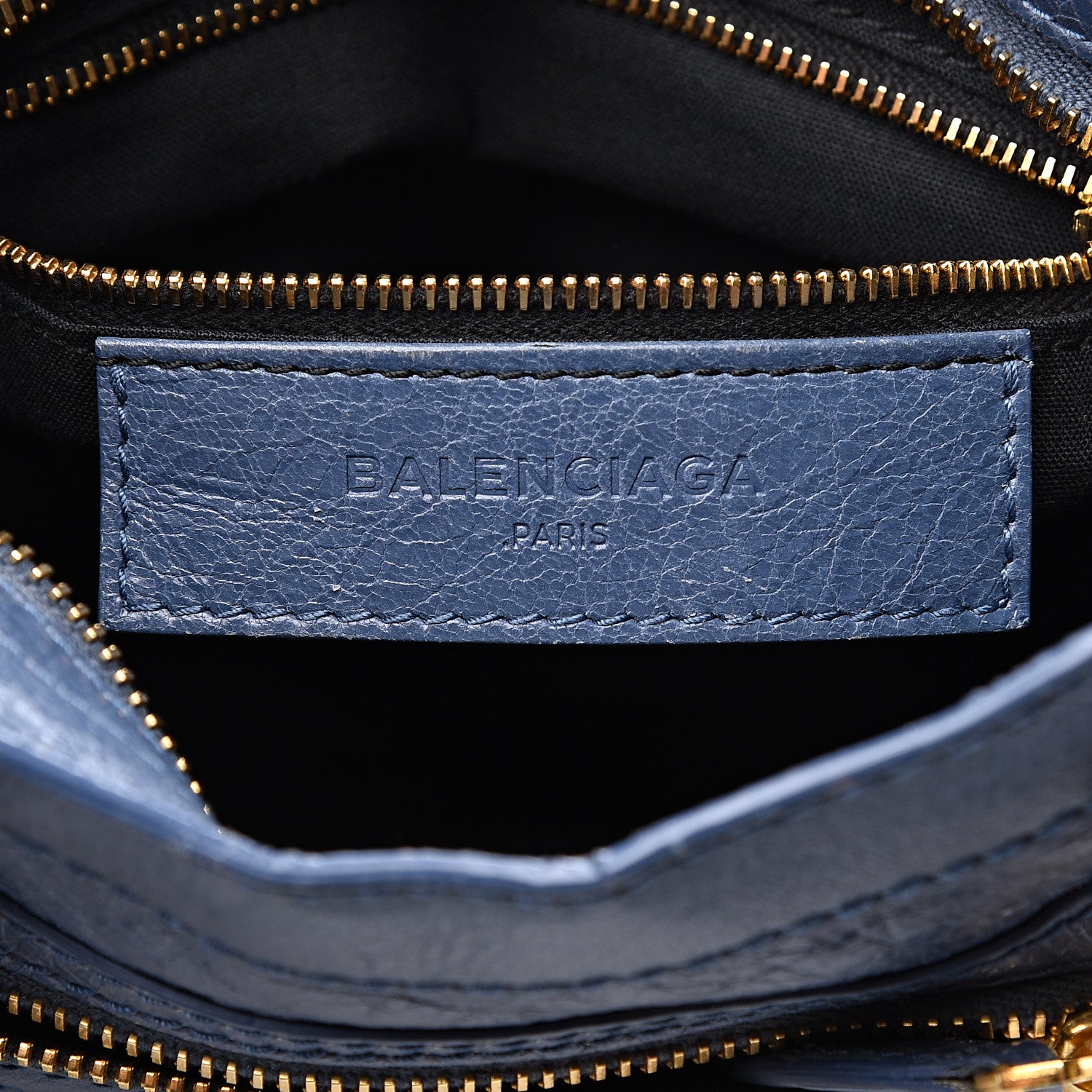 Balenciaga Agneau Giant 12 Gold Hardware Mini City Bleu Persan 6 of 10