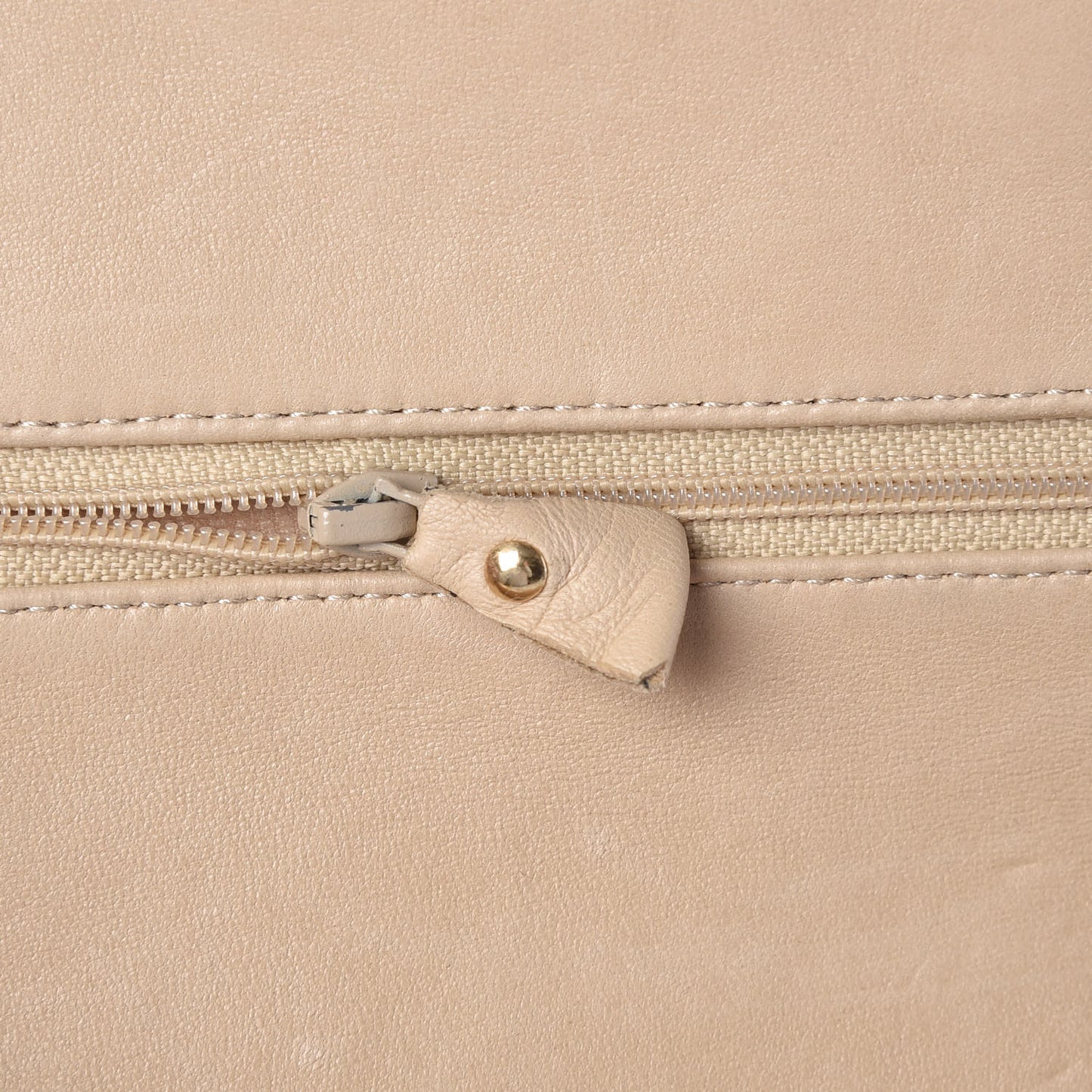 Lambskin Quilted Small Double Flap Beige