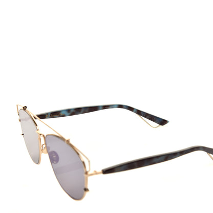Christian Dior Metal Technologic Sunglasses Gold Blue 5 of 8
