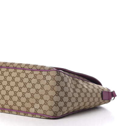 Gucci Monogram Convertible Diaper Bag Beige Peonia Flower 8 of 16