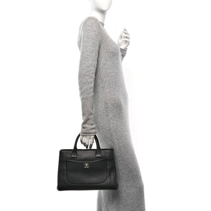 Chanel Grained Calfskin Medium Neo Executive Shopper Tote Black 2 of 10