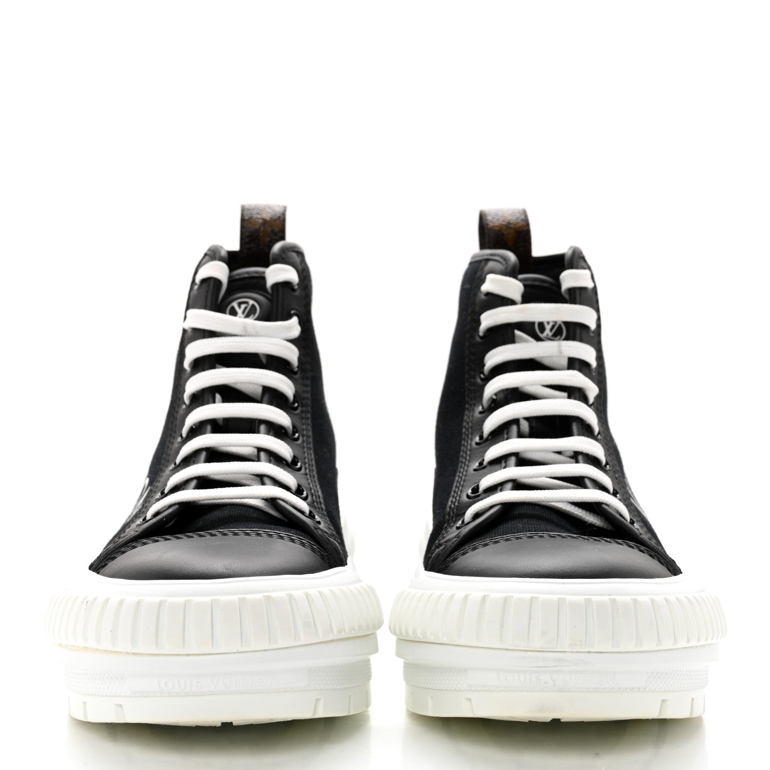 Louis Vuitton Canvas LV Squad Sneaker Boots 37 Black 2 of 13