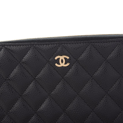 Chanel Caviar Quilted Large Gusset Zip Around Wallet Black 13 of 14