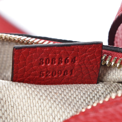 Gucci Pebbled Calfskin Small Soho Disco Bag Tabasco Red 10 of 10