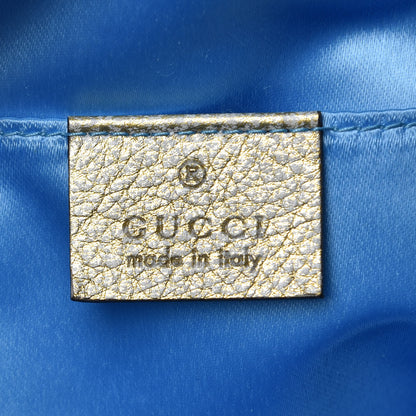 Gucci Metallic Nappa Matelasse Heart Small GG Marmont Chain Shoulder Bag Oro Vecchio Rosa 6 of 10