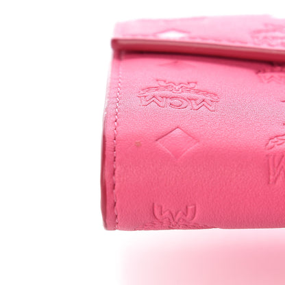 MCM Calfskin Ottomar Large Patricia Wallet On Chain Pink 7 of 8