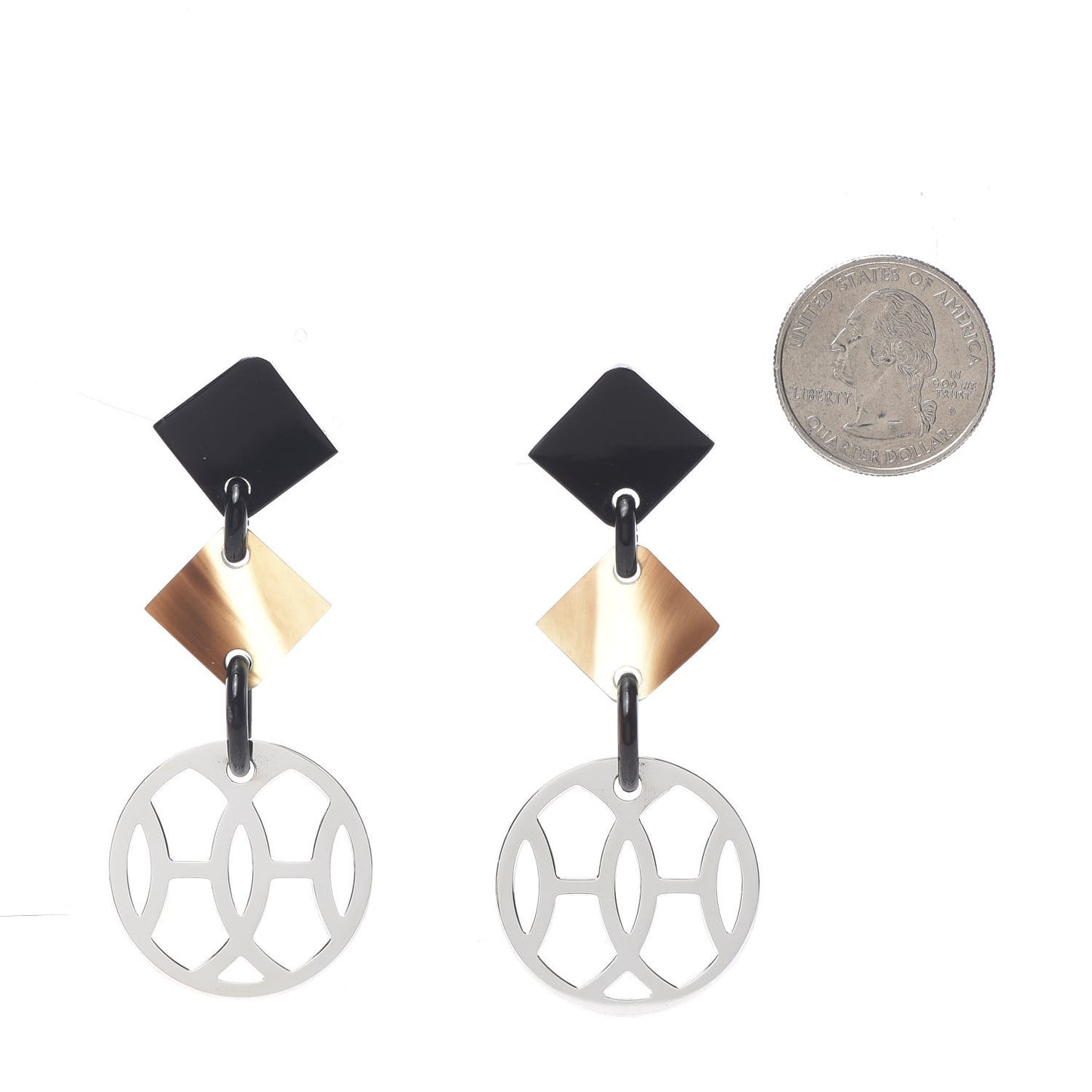 Sterling Silver Buffalo Horn PM Lift Earrings