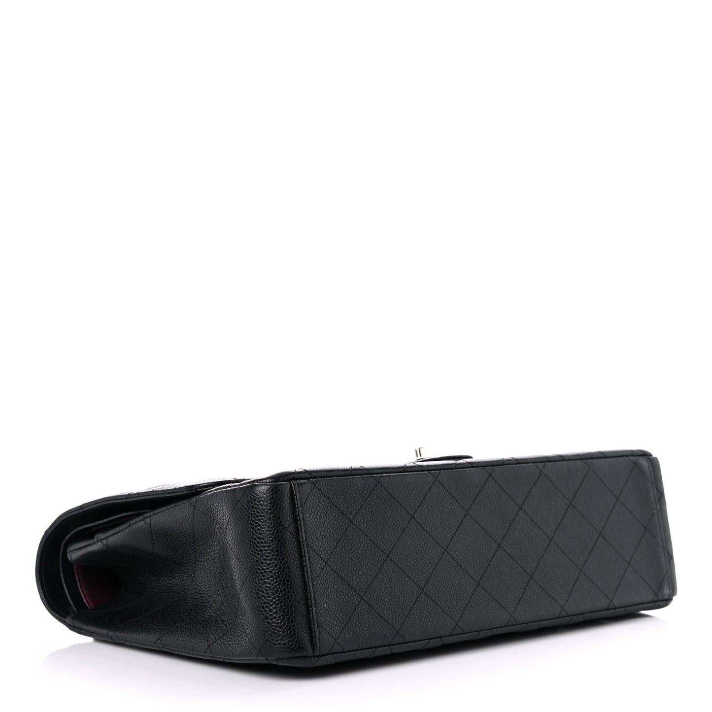 Caviar Quilted Maxi Double Flap Black
