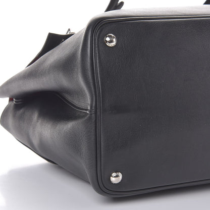 Prada Lux Calfskin Large Convertible Top Handle Tote Black 17 of 17