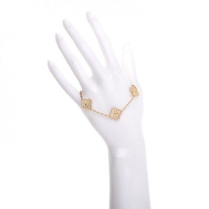 Van Cleef & Arpels 18K Yellow Gold 5 Motifs Vintage Alhambra Bracelet 2 of 7