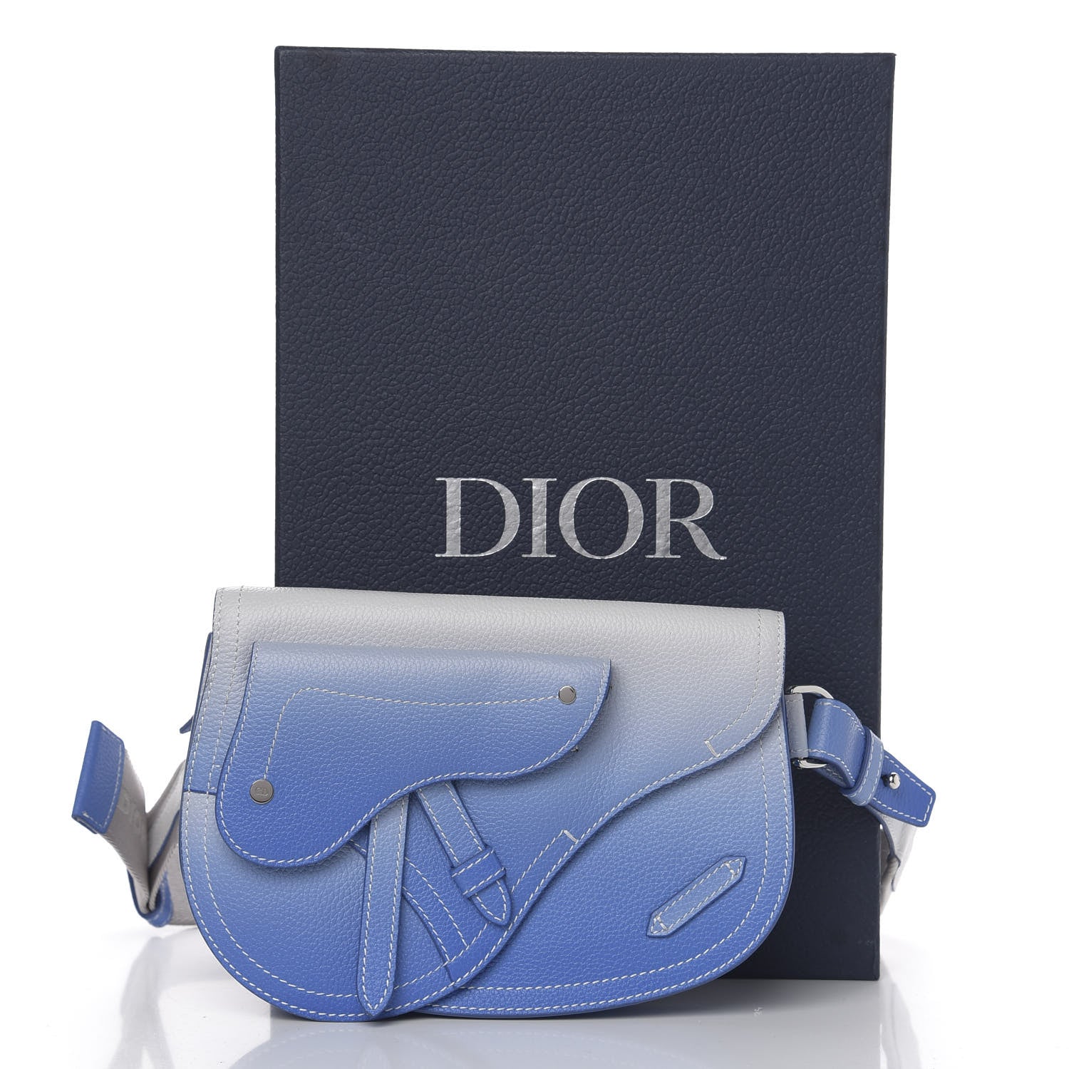 Christian Dior X KAWS Grained Calfskin Saddle Pouch 10 of 10