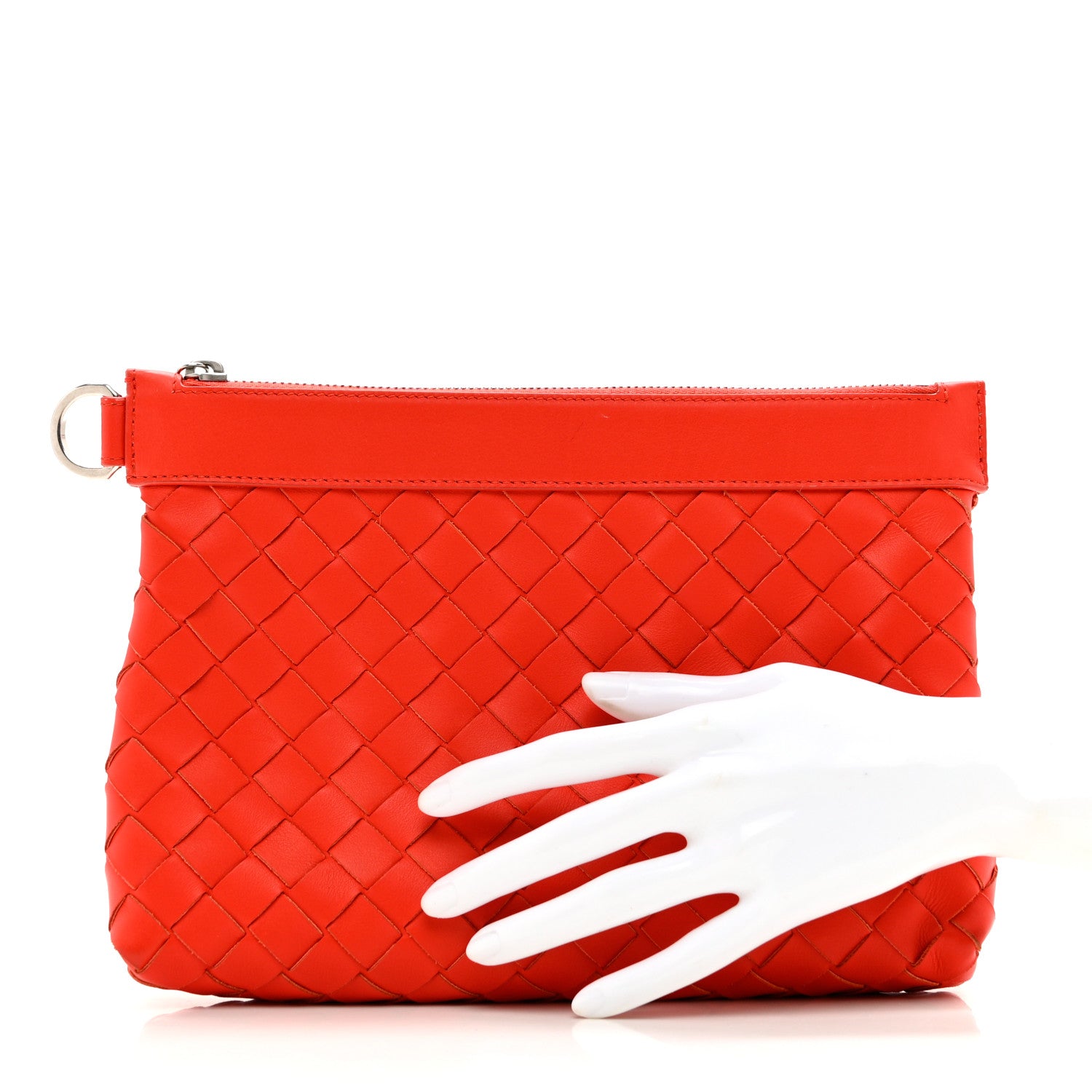 Bottega Veneta Nappa Intrecciato Zip Pouch Vesuvio 2 of 7