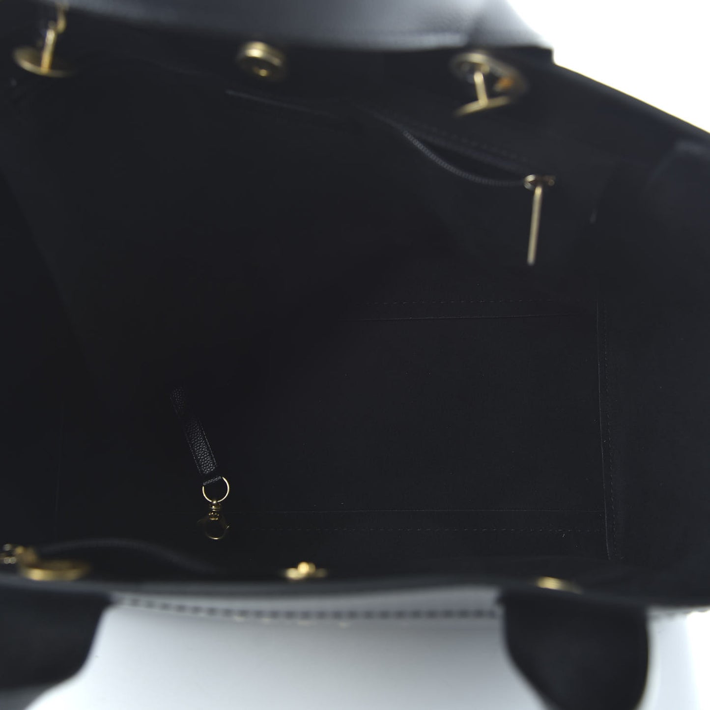 Caviar Small Studded Deauville Tote Black