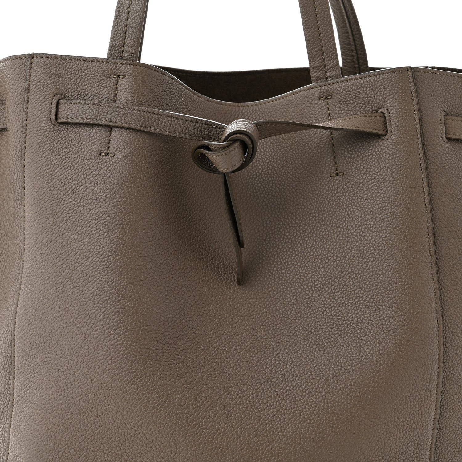 Celine Soft Grained Calfskin Medium Belt Cabas Phantom Taupe 8 of 10