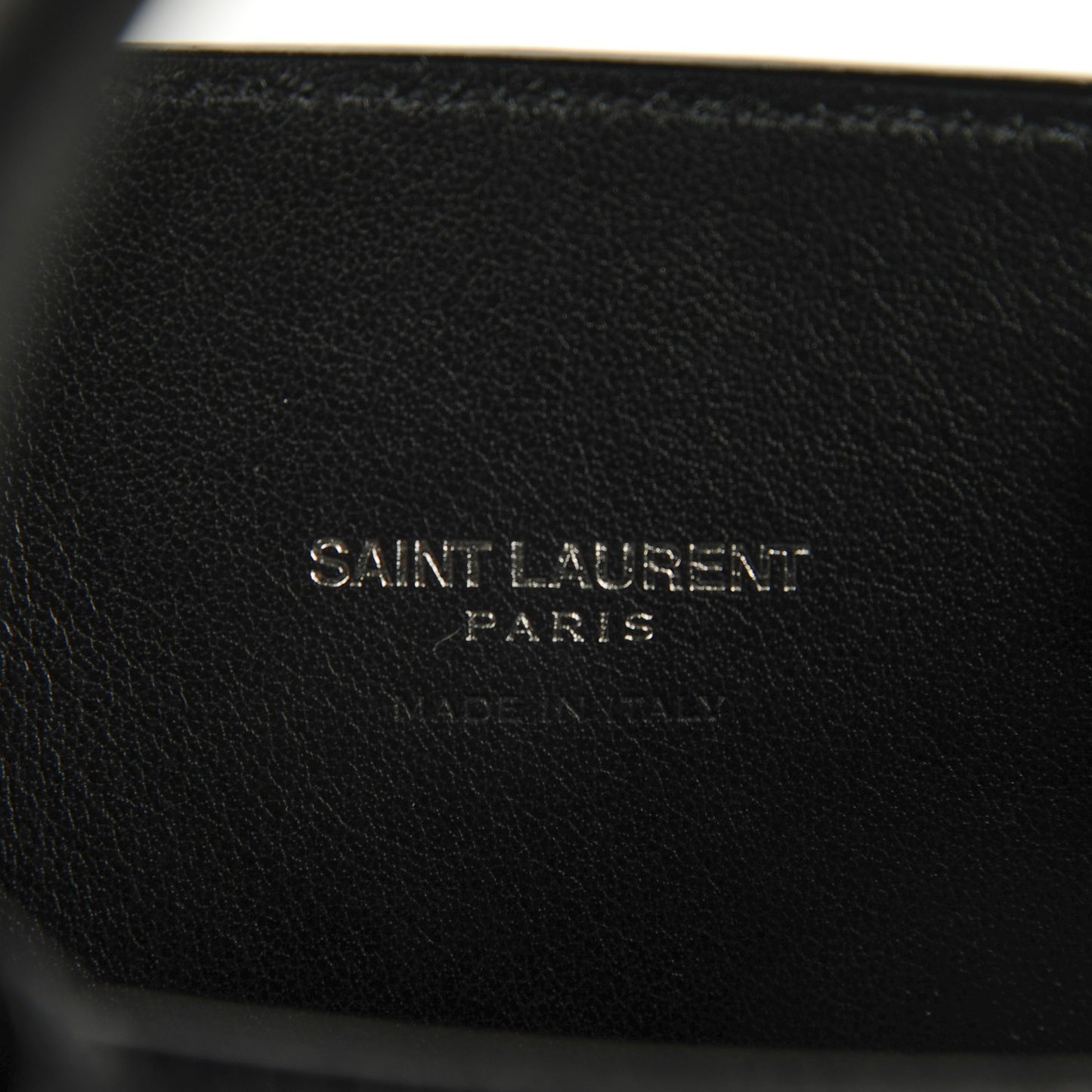 Grained Calfskin Nano Sac De Jour Black