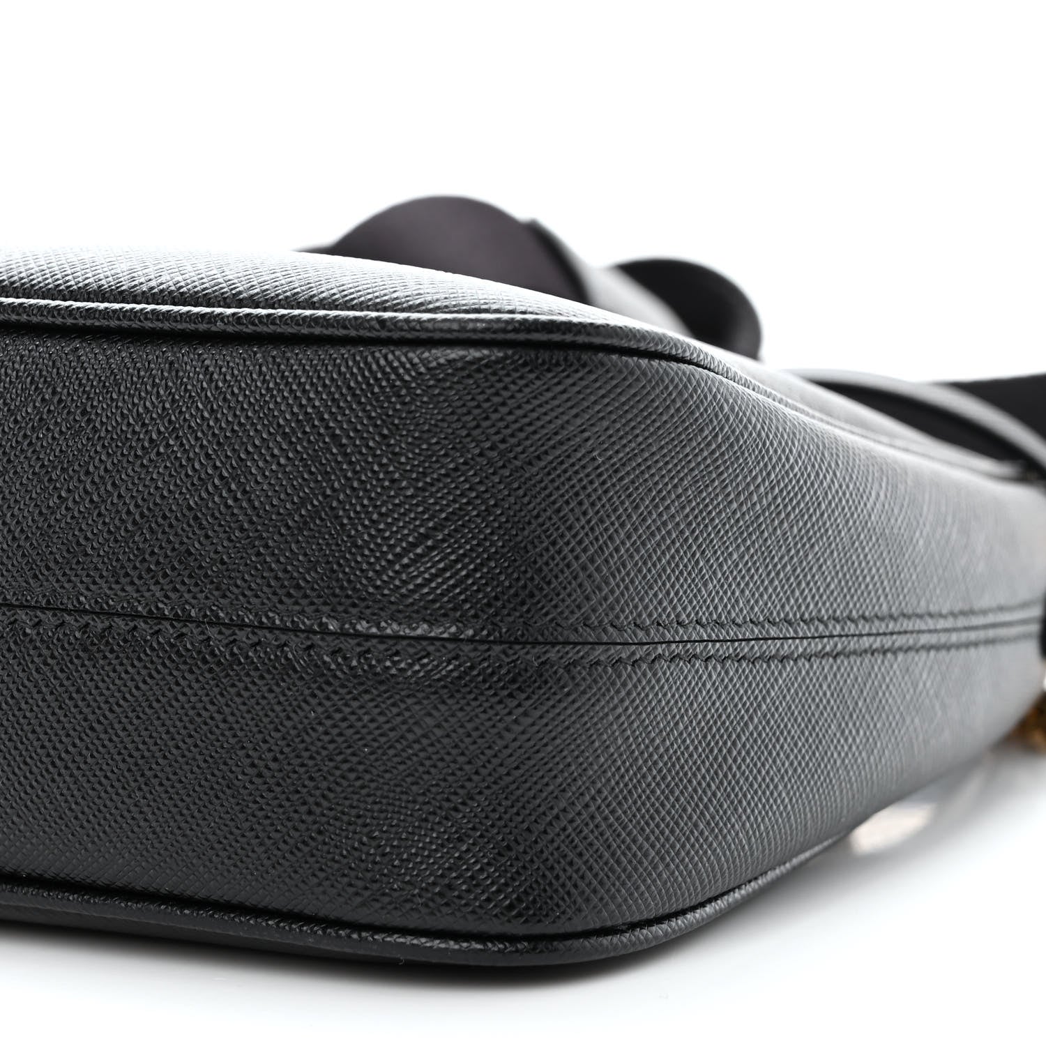 Prada Saffiano Lux Re-Edition 2005 Shoulder Bag Black 12 of 12
