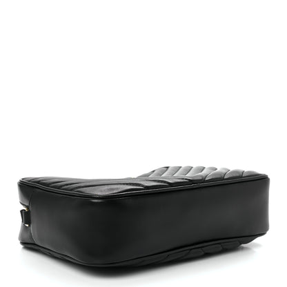 Saint Laurent Calfskin Matelasse Monogram Lou Camera Bag Black 5 of 13