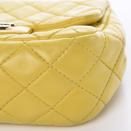 Chanel Lambskin Quilted Mini Square Flap Yellow 6 of 9