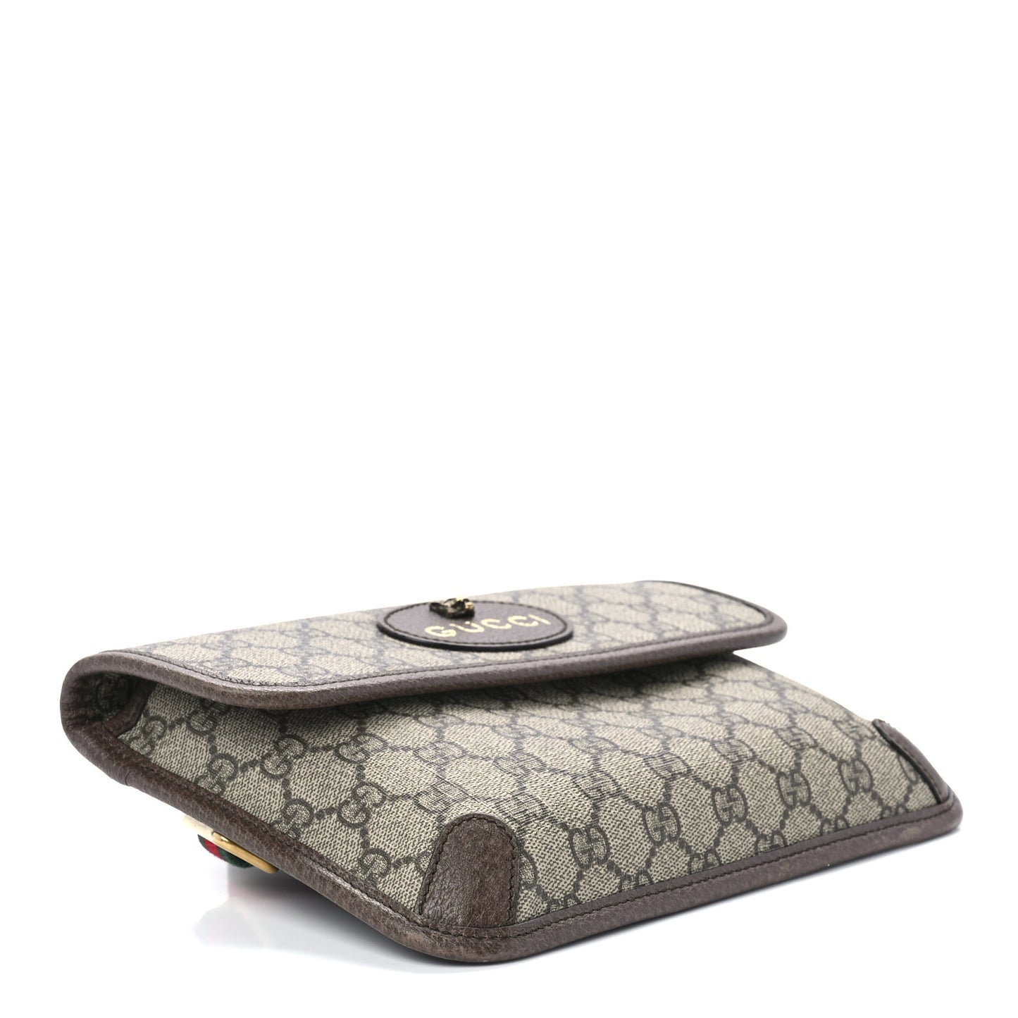 GG Supreme Monogram Neo Vintage Web Belt Bag Brown