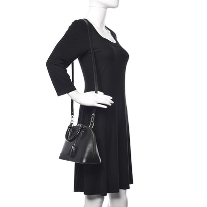 Louis Vuitton Epi Alma BB Black 3 of 11