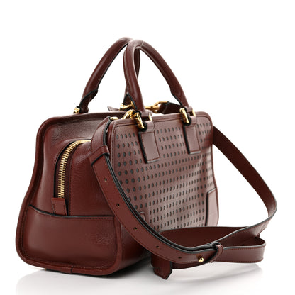 Loewe Calfskin Perforated Amazona 28 Berry 3 of 11