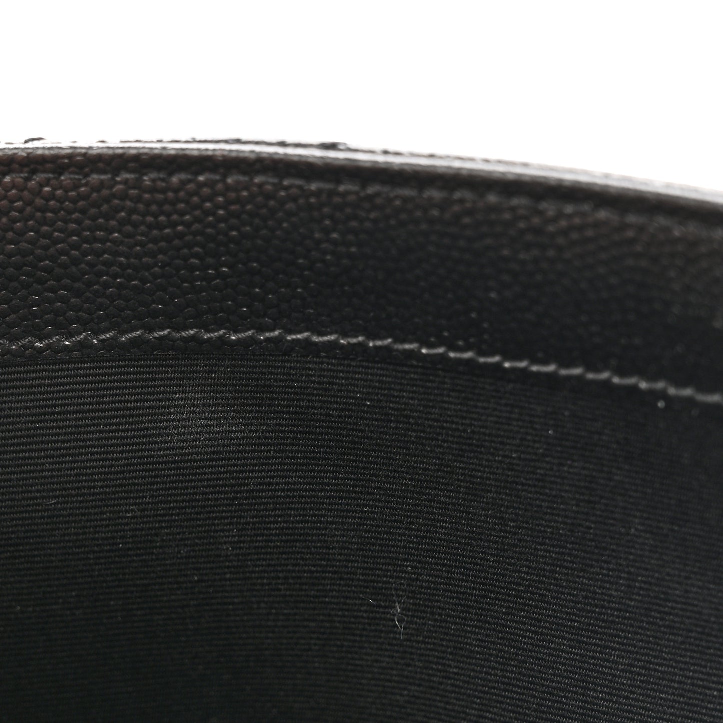 Grain De Poudre Matelasse Chevron Monogram Envelope Clutch Black