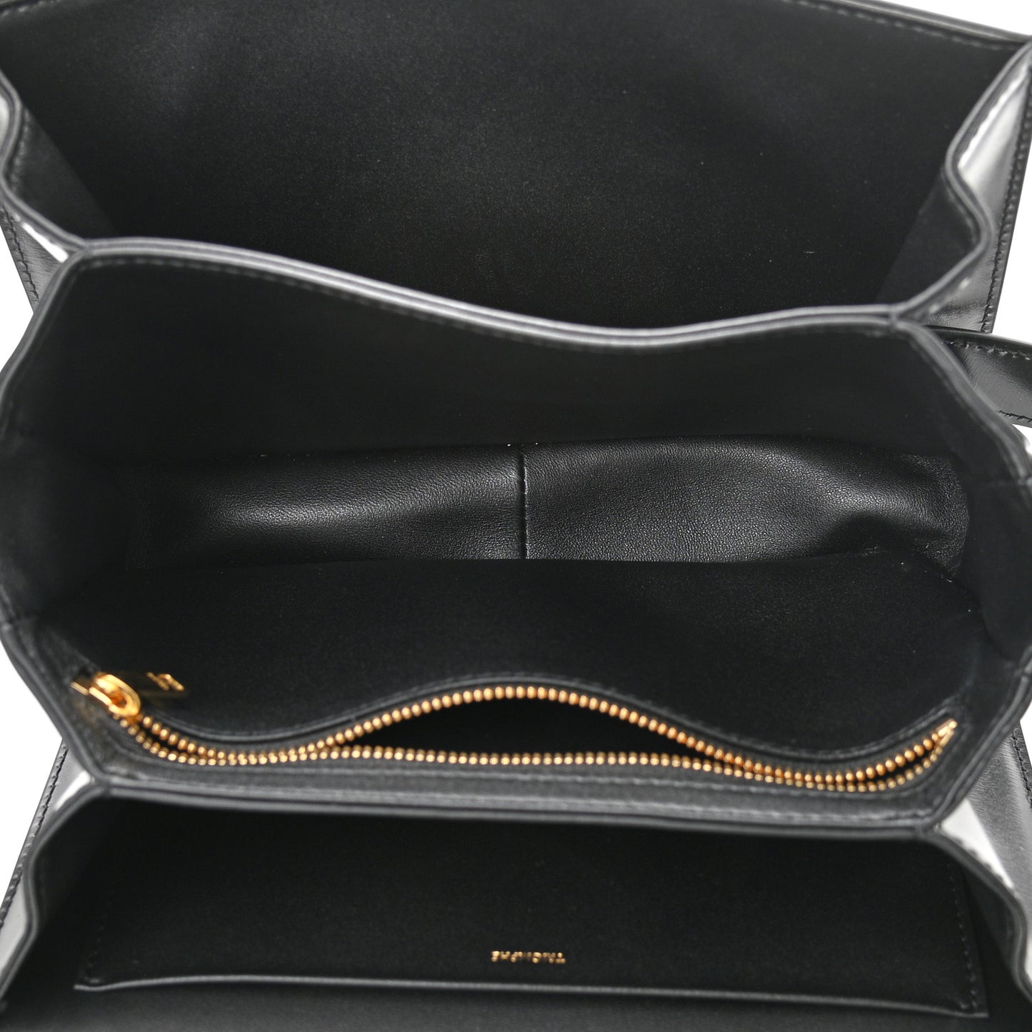 Shiny Calfskin Medium Triomphe Black