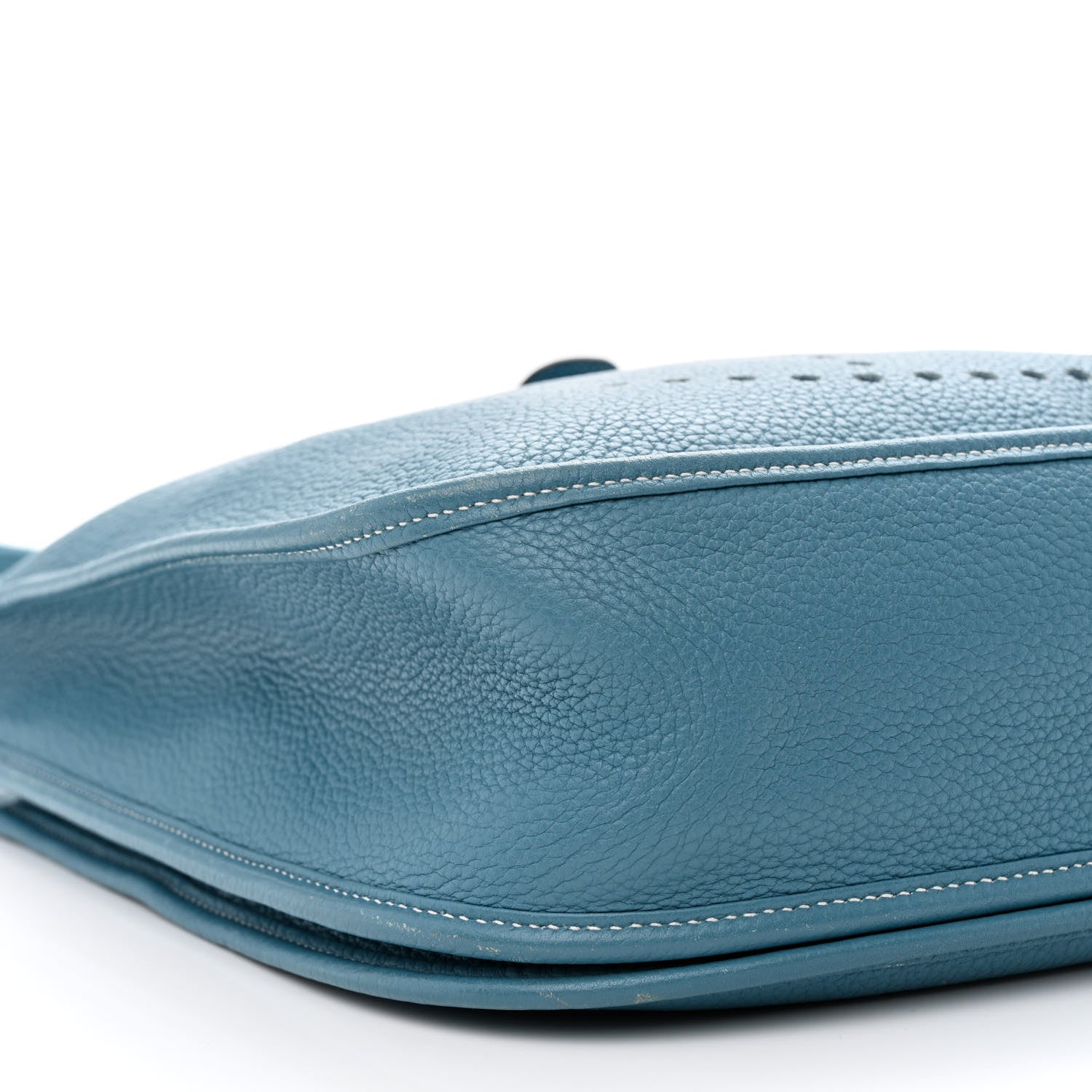 Hermes Taurillon Clemence Evelyne III GM Blue Jean 9 of 10