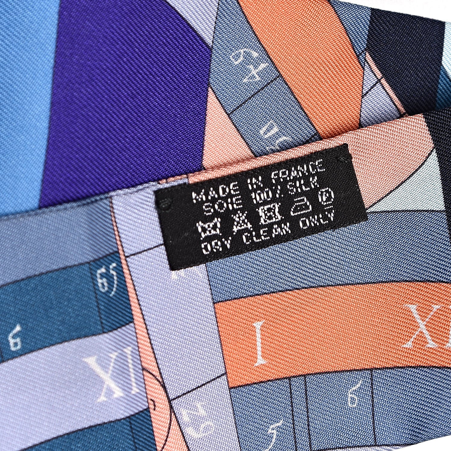 Hermes Silk Astrologie Nouvelle Twilly Ultraviolet Bleu Corail 5 of 5